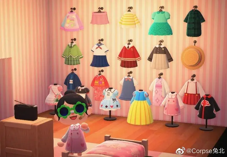 我在动物森友会钓鱼砍树砸石头大佬们已经在玩设计做衣服了