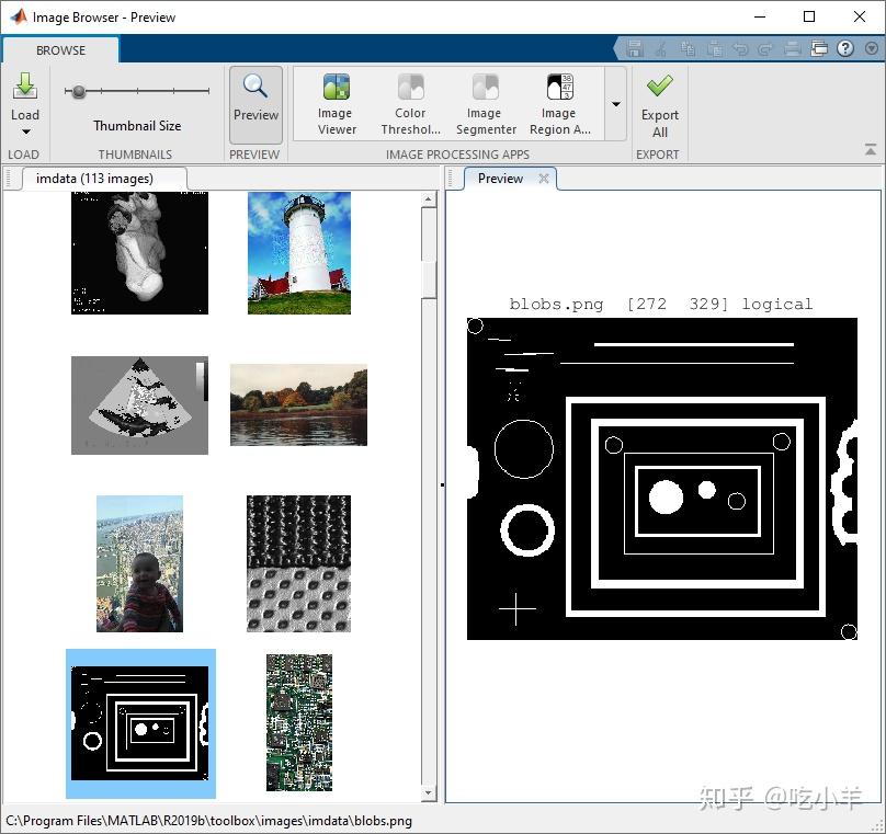 matlab图像处理:17:查看文件夹或数据存储区中图像的缩略图
