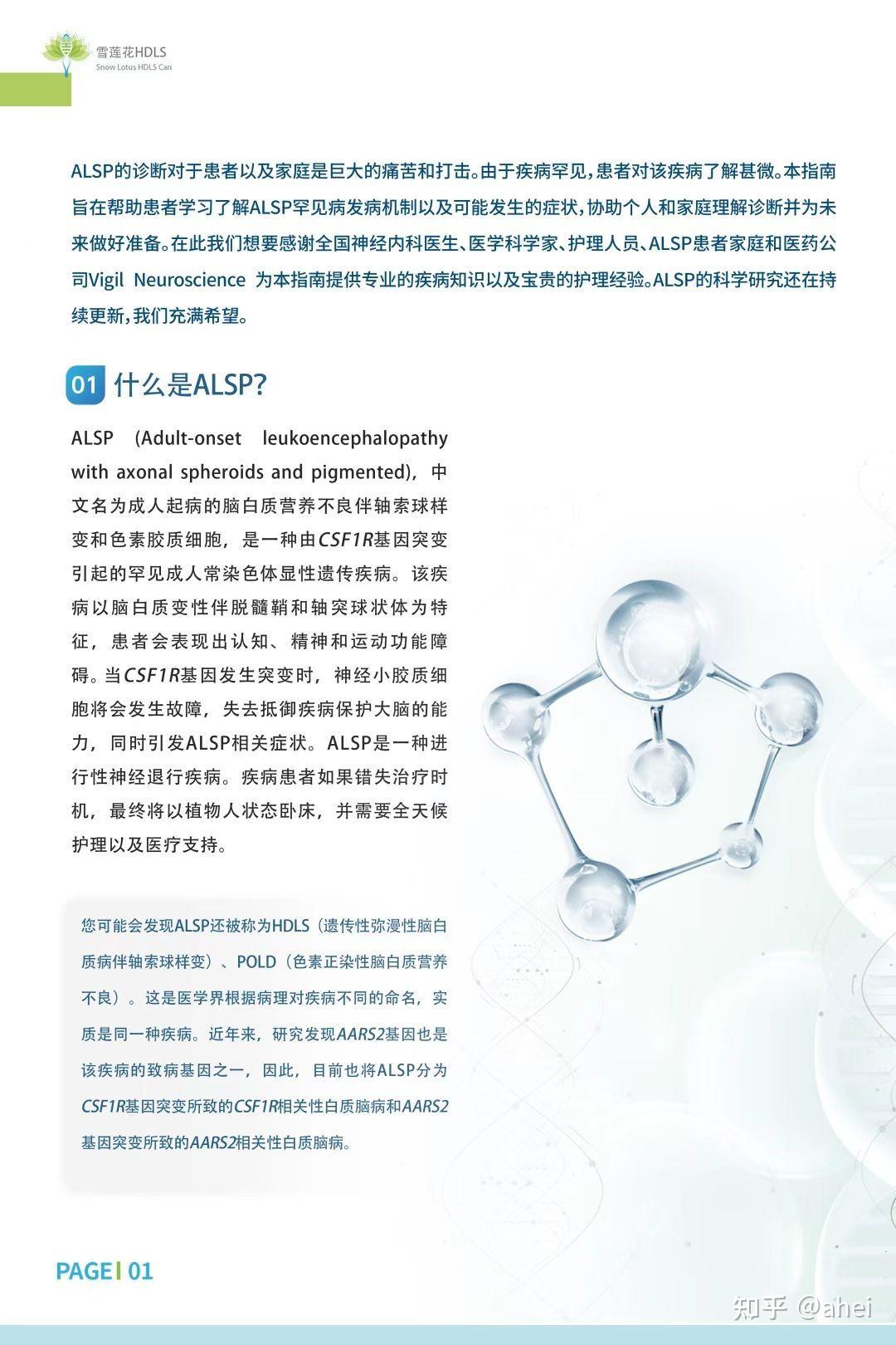 什么是ALSP/HDLS罕见病?