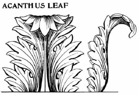 茛苕叶的平面纹样其实看到这里可以基本上排除茛苕了,因为笔身上的
