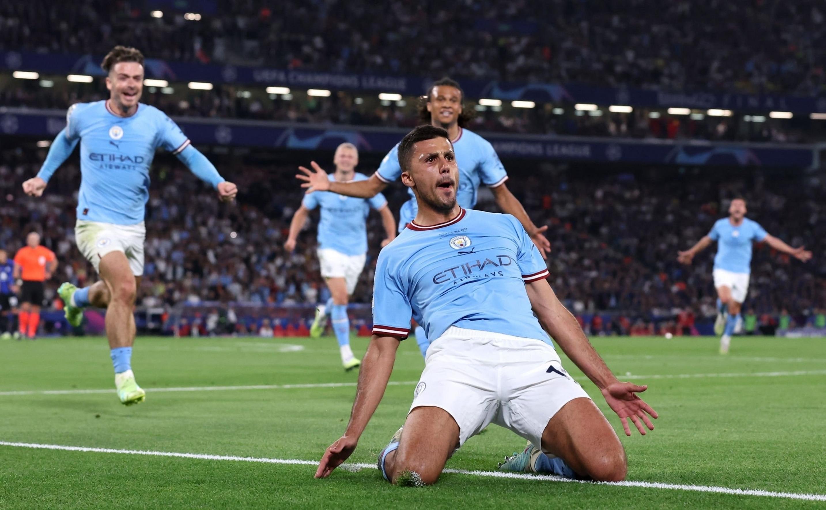 6月11日欧冠决赛曼城将战国米本赛季至今曼城欧冠7胜5平保持不败三