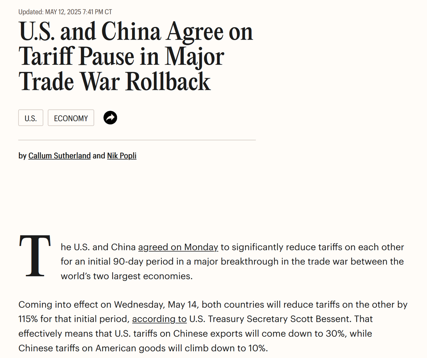 中美关税战终于“休战”，外媒报道中的这些英文表达值得了解- 知乎