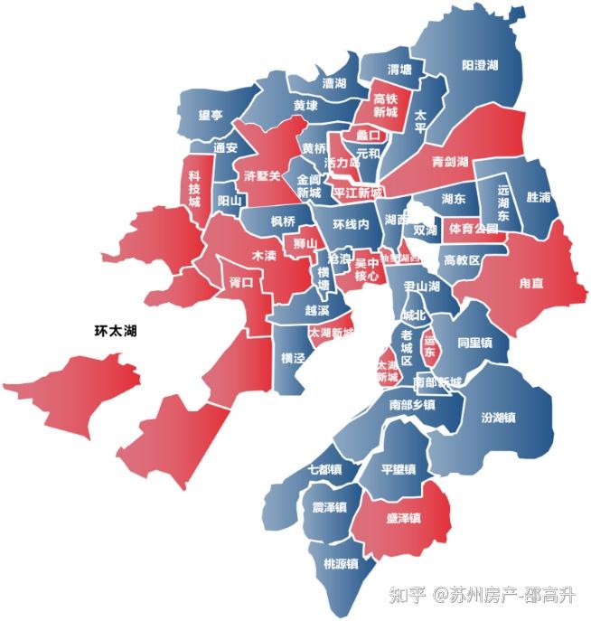 苏州各区域板块价值