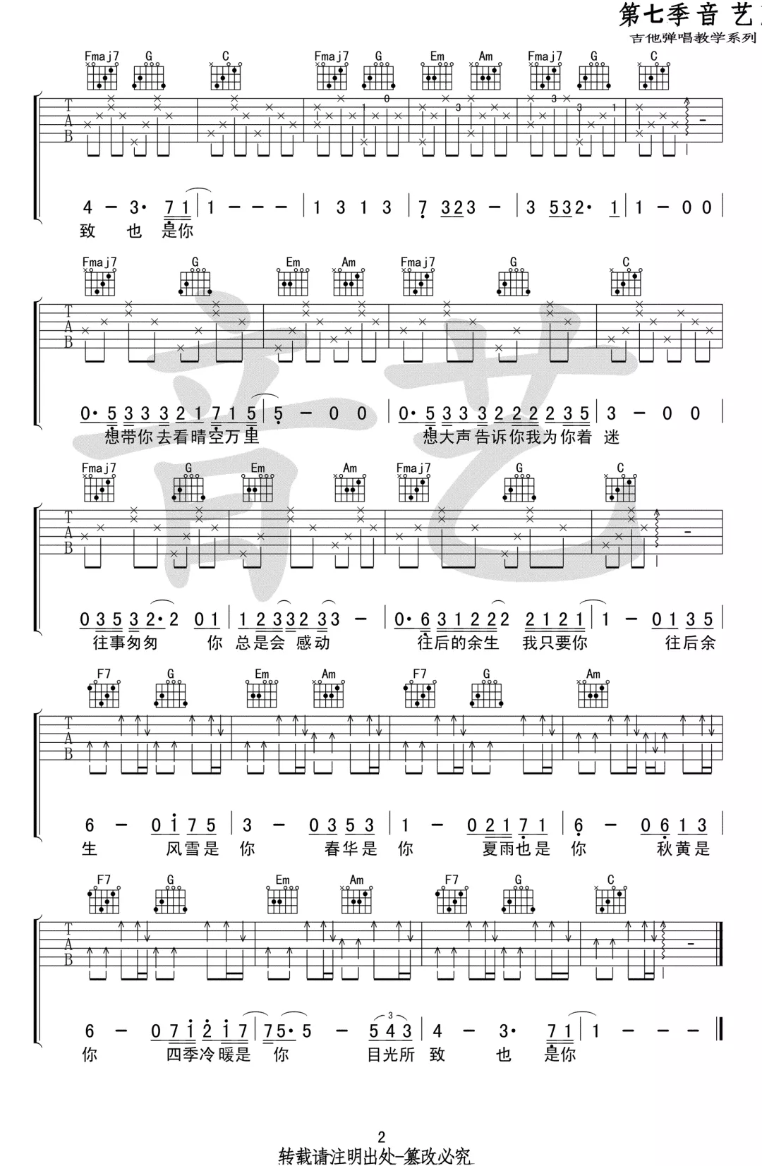 有哪些吉他谱适合初学者弹唱?(最适合初学者的吉他谱)