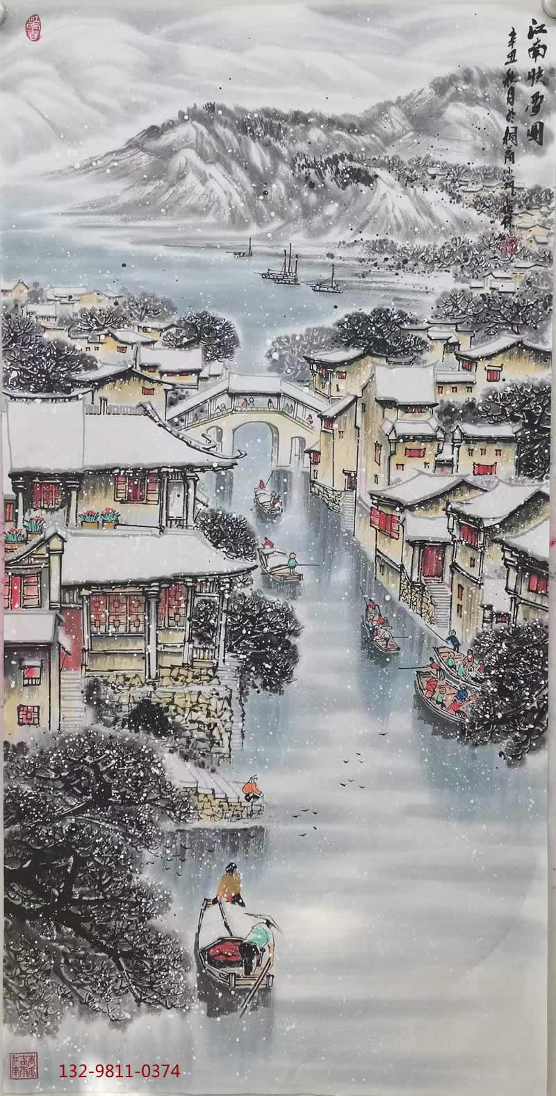 实力派画家陈胜杰,国家一级美术师,主攻山水画.