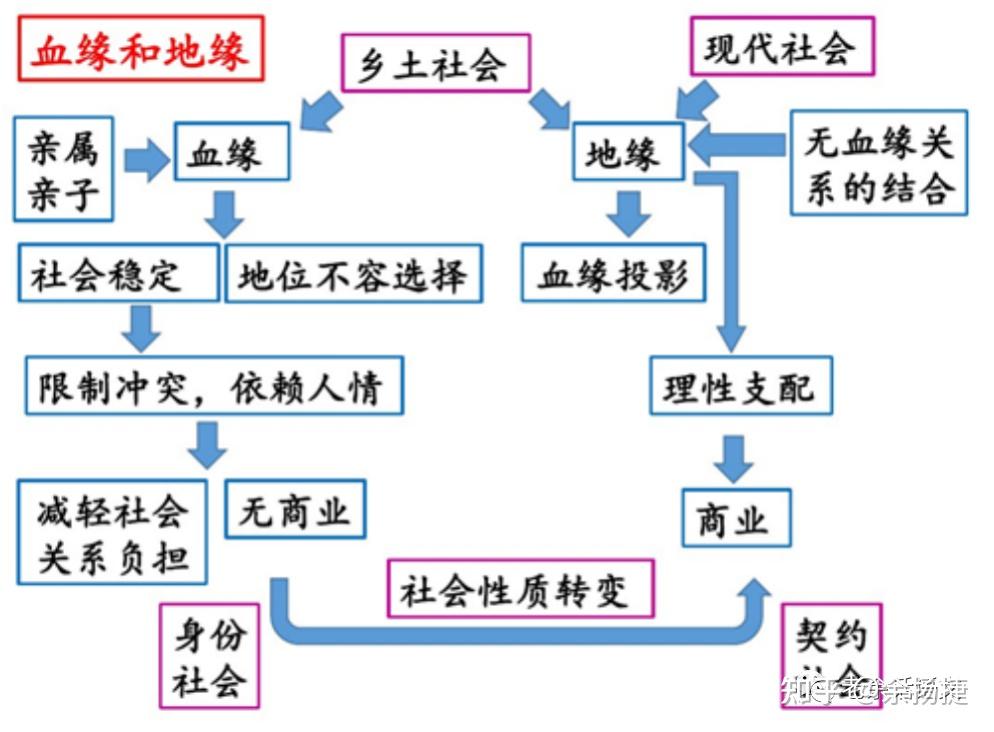 乡土中国第十二章血缘与地缘相关资料及训练