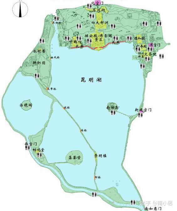 西安昆明湖地图图片