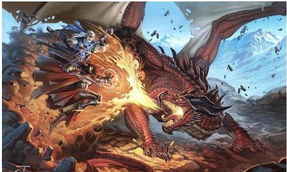 dnd龙系三大传奇巨龙力能龙虹彩龙时光龙