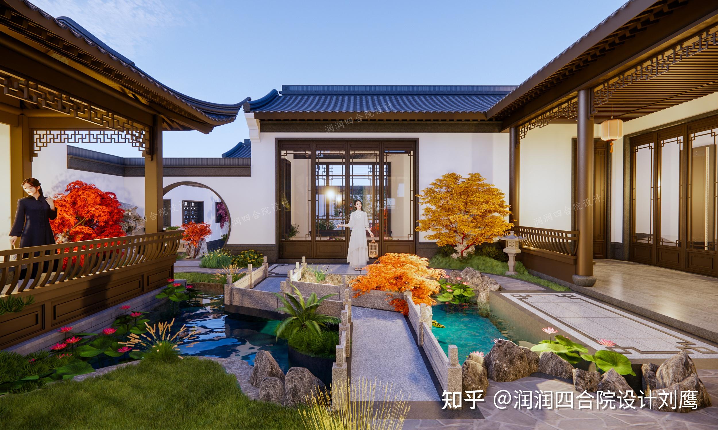 润润四合院设计刘鹰:两进苏式合院别墅18×32,庭院深深,意境悠然 - 知乎