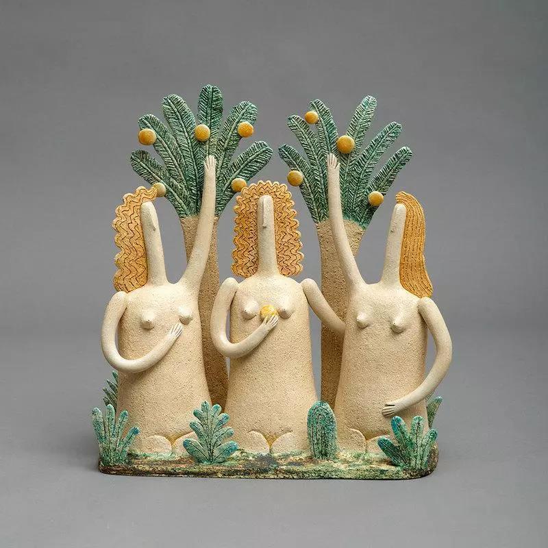 陶瓷雕塑丨古朴纯真还有一点故事性