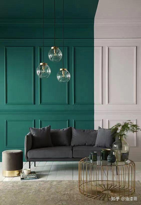 想做那种撞色的墙面,有什么涂料推荐吗? - 知乎