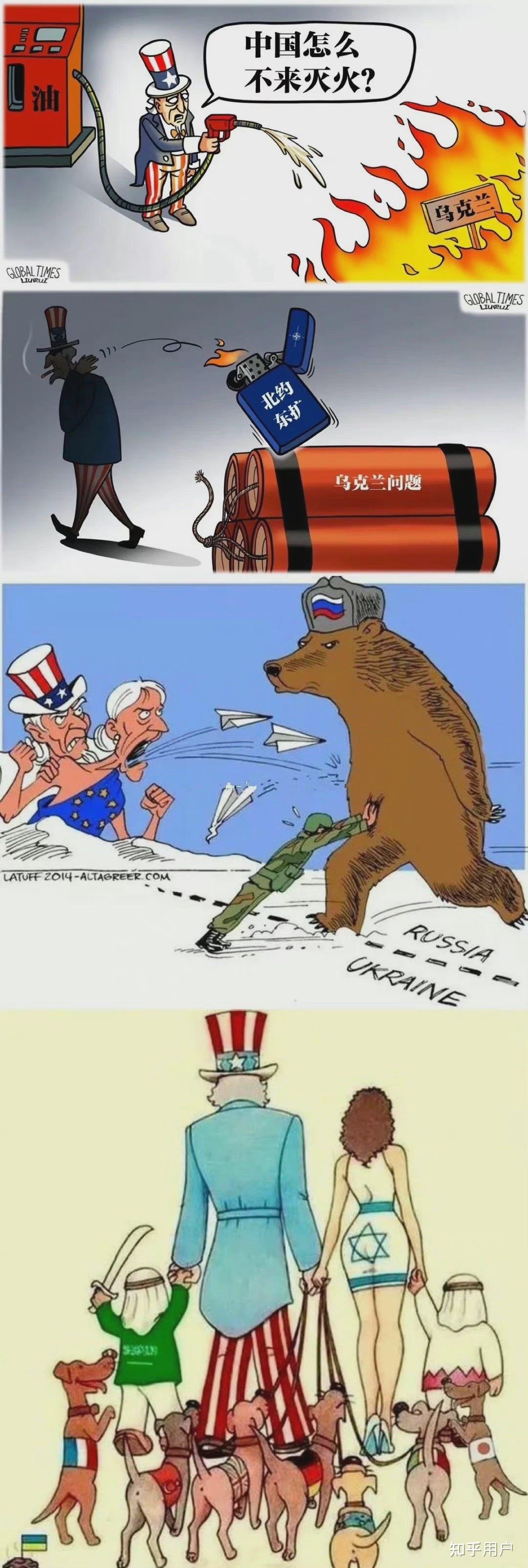 俄乌局势漫画图片
