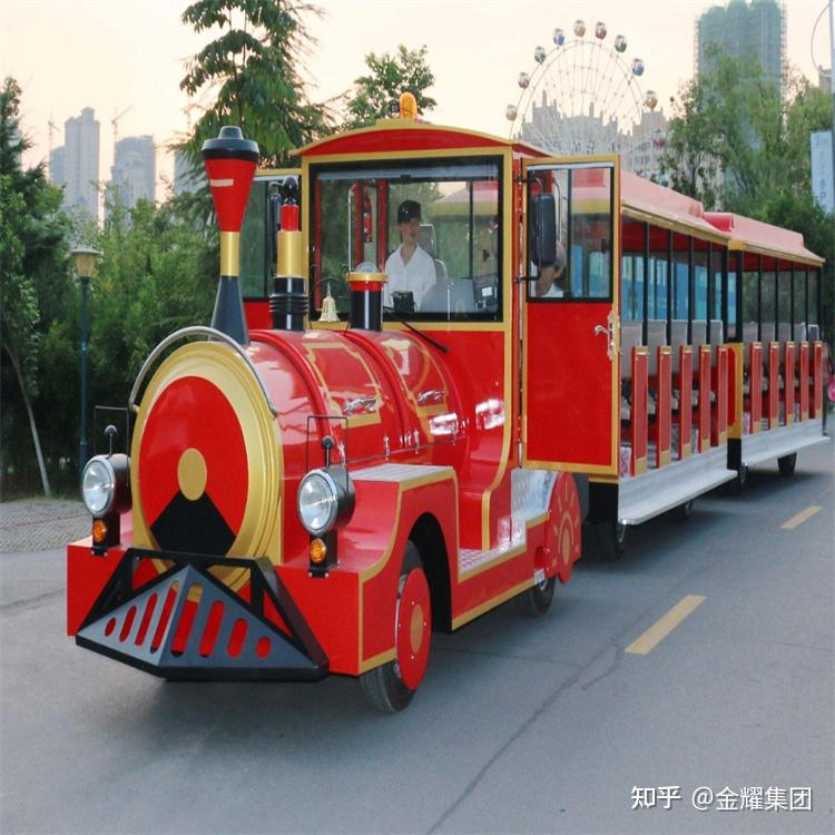 仿古复古无轨观光小火车景区大型公园广场适用可坐人小火车