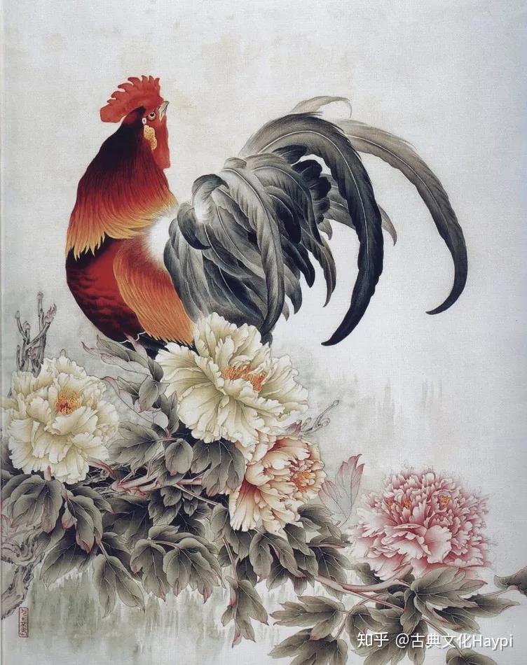 工笔画鸡这是高手