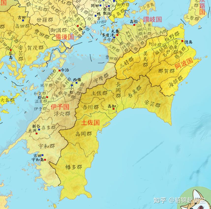 日本旧国郡区分图（令制国全图） - 知乎