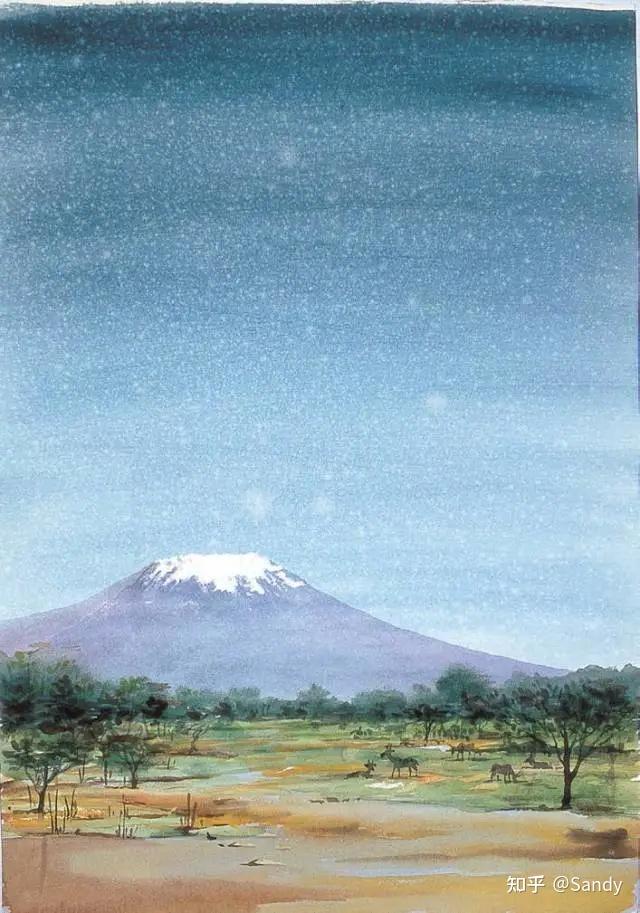 水彩干画法技法解析满满的干货