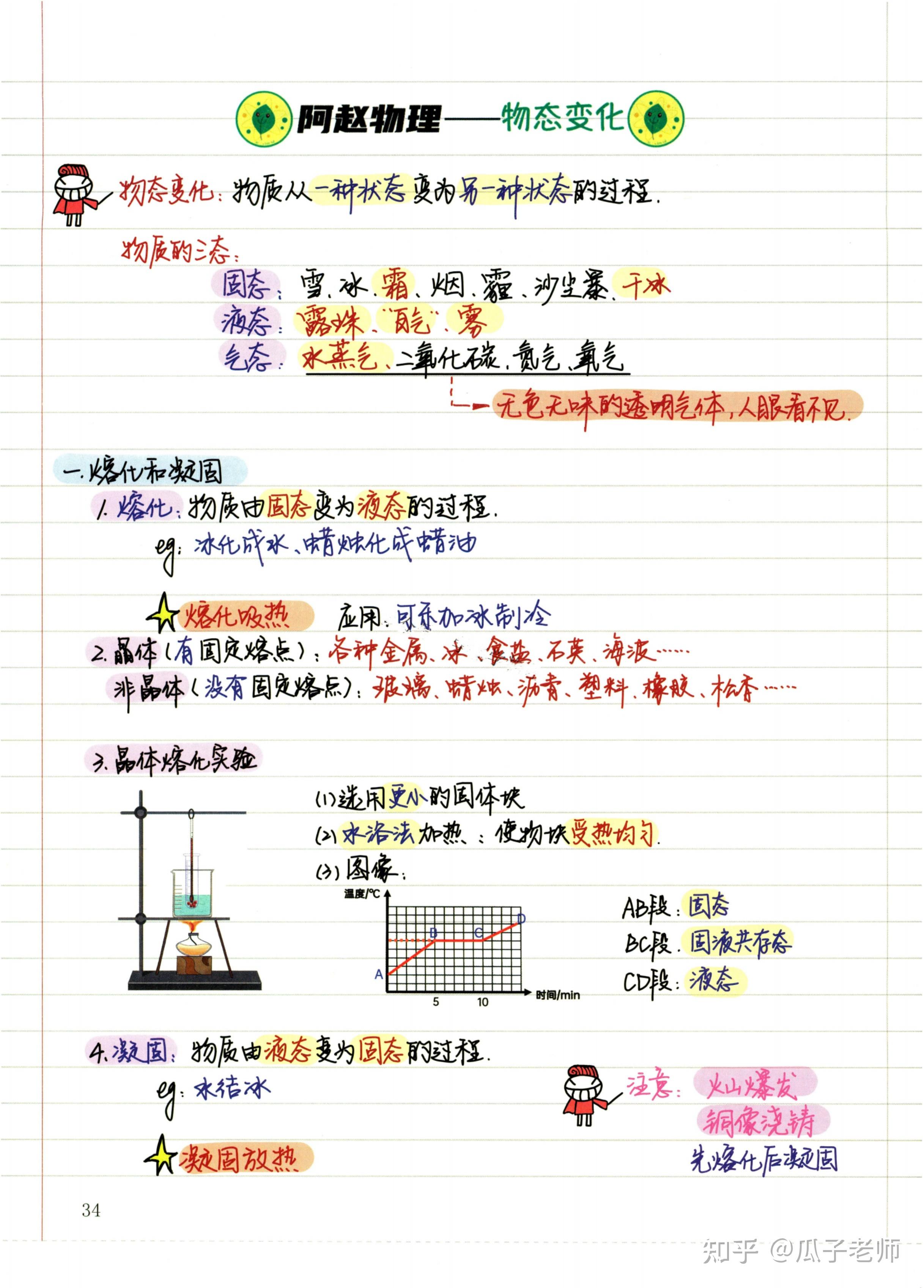 初中物理重点知识笔记(初中物理100个必考知识点)
