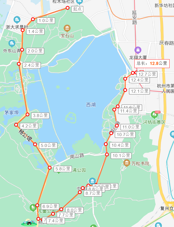 杭州自行車騎行路線第2彈西湖南側全程綠植高覆蓋附踩雷路