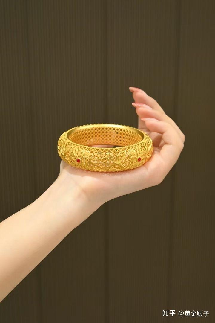 古法黄金工艺花丝手镯 - 知乎