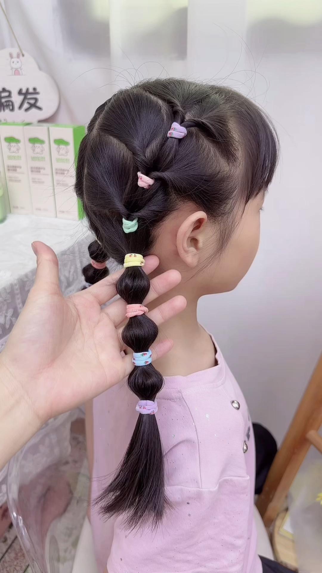 夏日小女孩清凉可爱发型