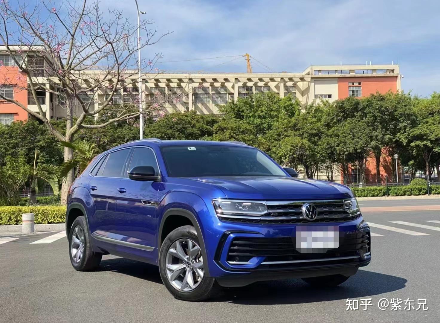 罕见蓝色上汽大众途昂x - 知乎