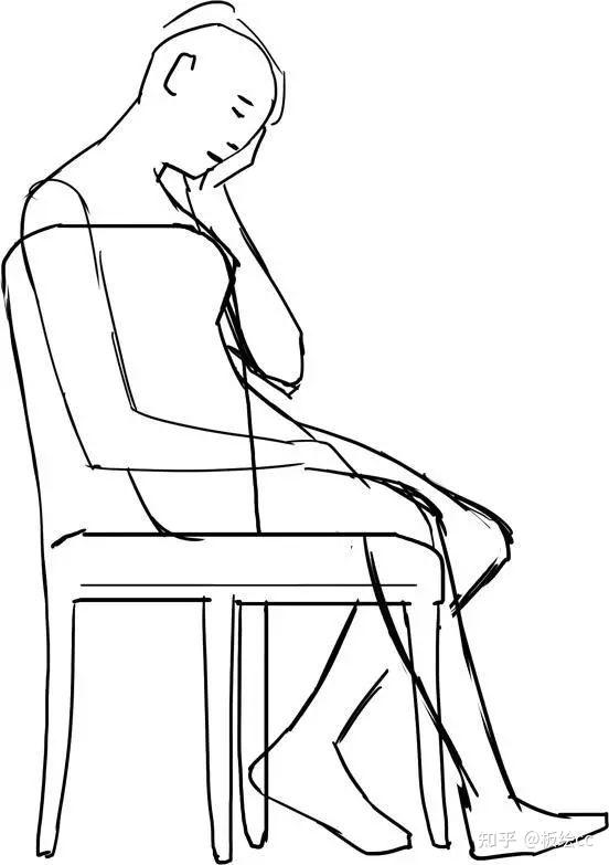 【零基础学板绘】正确的坐姿方式画法