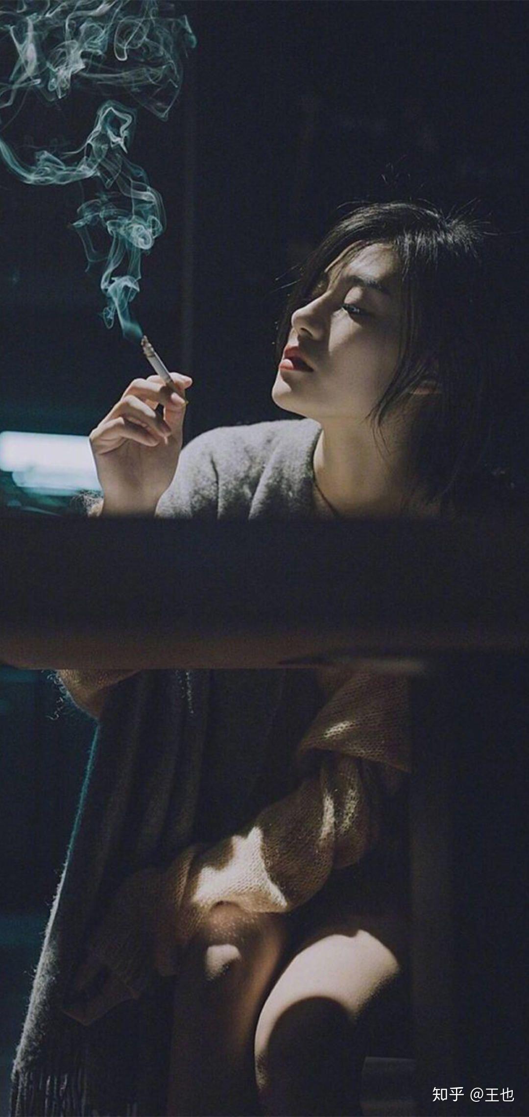 有没有抽烟女生的壁纸或照片?