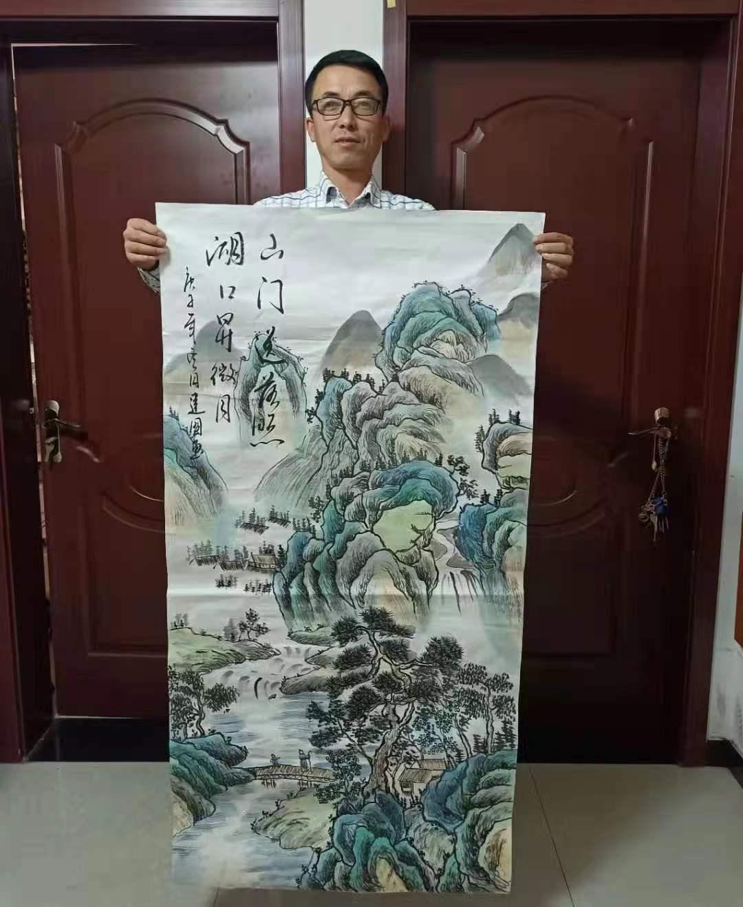 广西陈建国山水画价格图片