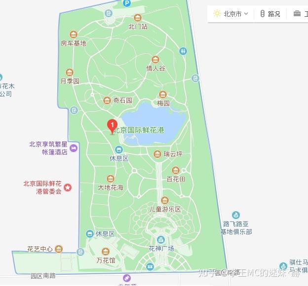 國際鮮花港設計的很複雜,像某著名公園地圖很多觀景點,但是不知道到底