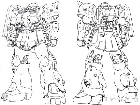 「制作体验」re zaku ii fz 茫茫设定中,从见到线