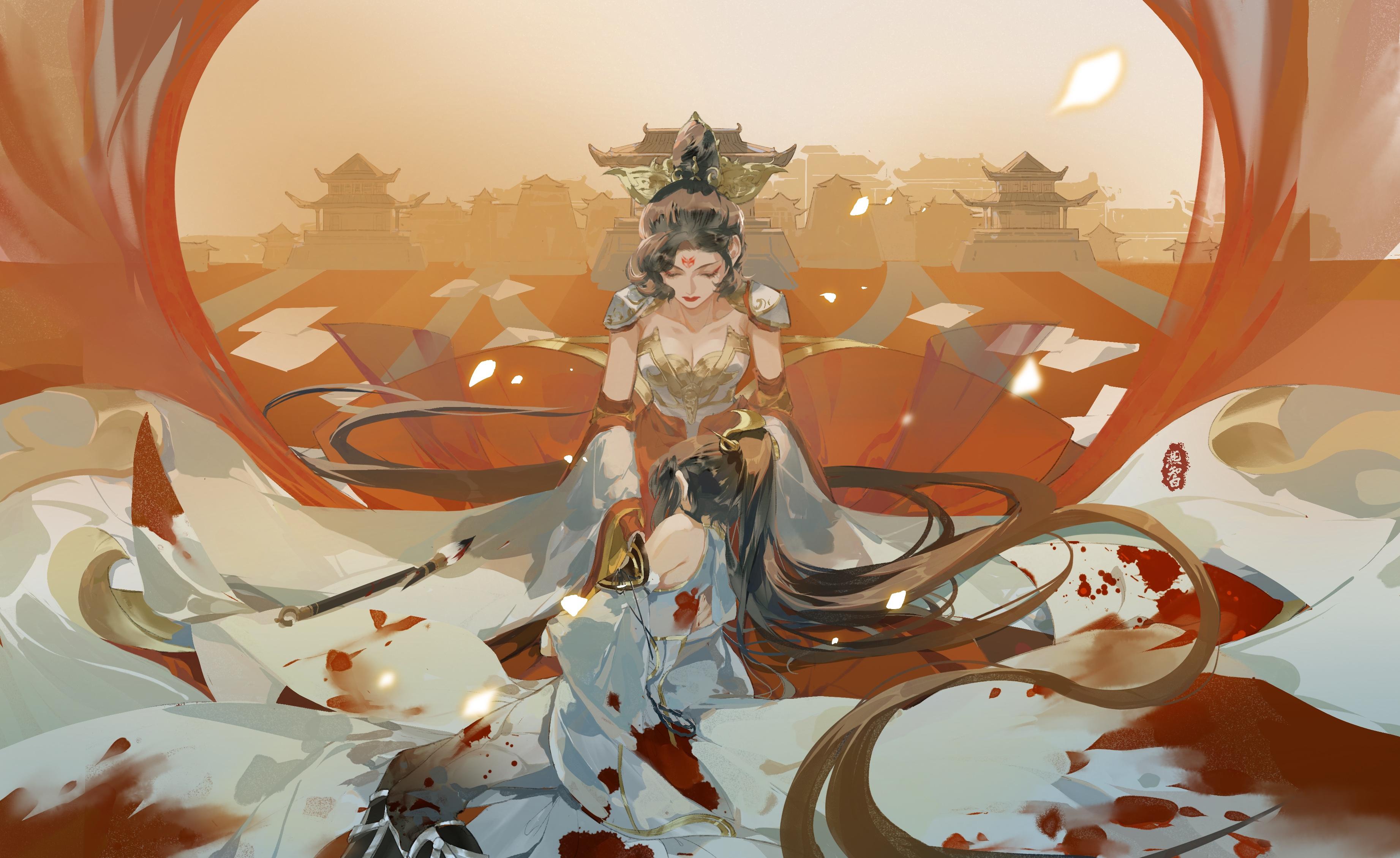 古风同人画到被王者荣耀官方点名夸是什么体验