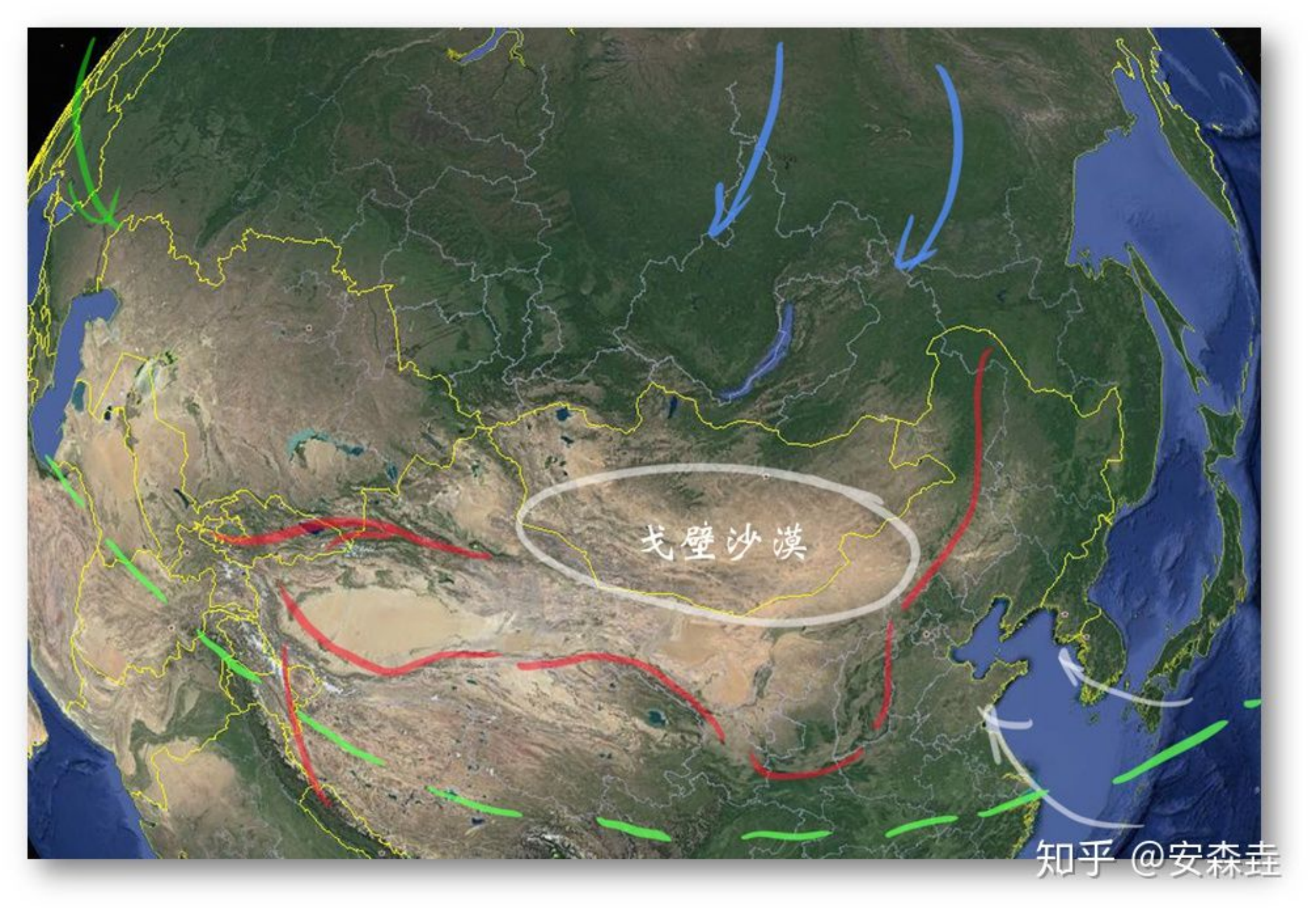 图 11:东方的季风区和非季风区示意图 图 11:东方的季风区和非季风区示意图
