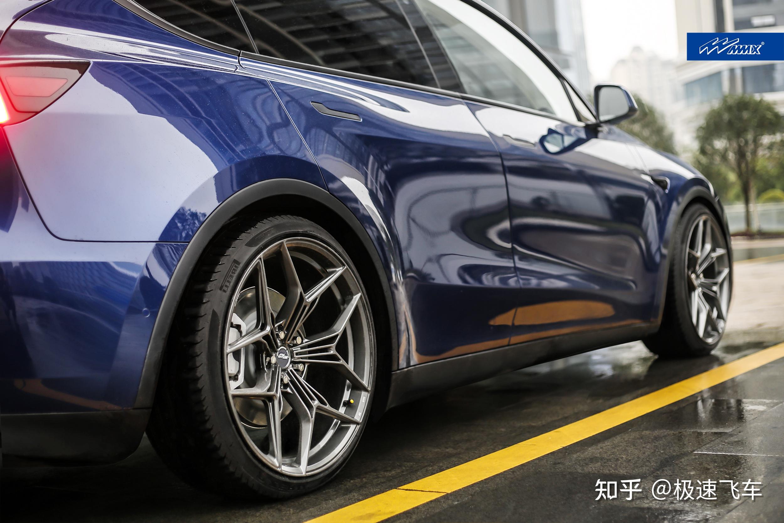 今天它来了中国首例特斯拉modely升配21英寸轮毂