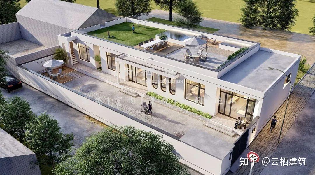 北京大兴丨292㎡一层自建别墅,这才是大平层该有气势 - 知乎