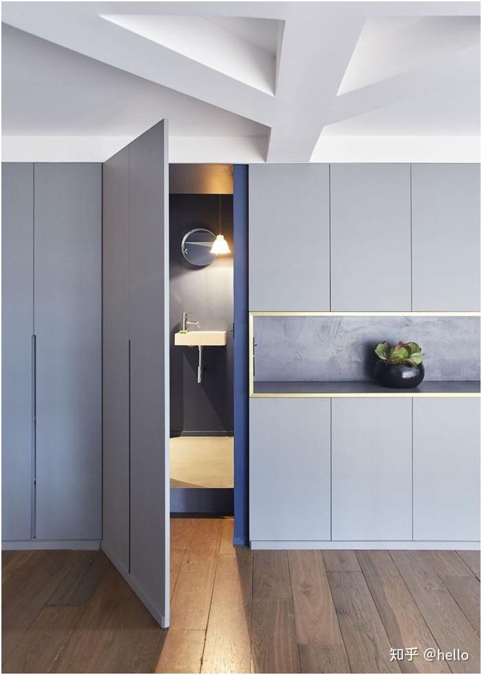 采用书架和酒柜之类作为门,更多是一种隐秘性的装饰,这种门你不能天天