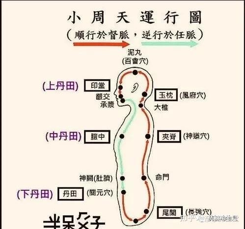 大小周天运行图及解释打通大周天最简单的方法 - 知乎