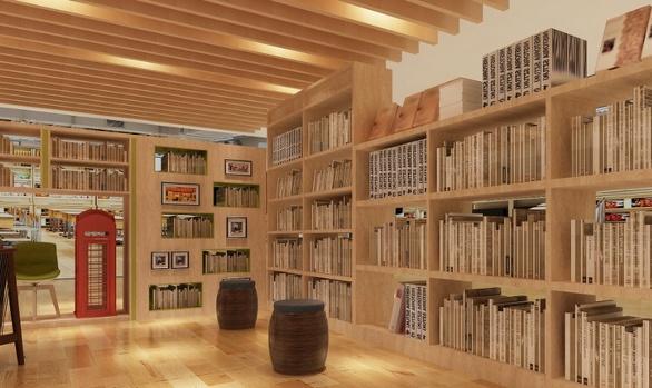 高格调书店书吧装修装潢设计效果图