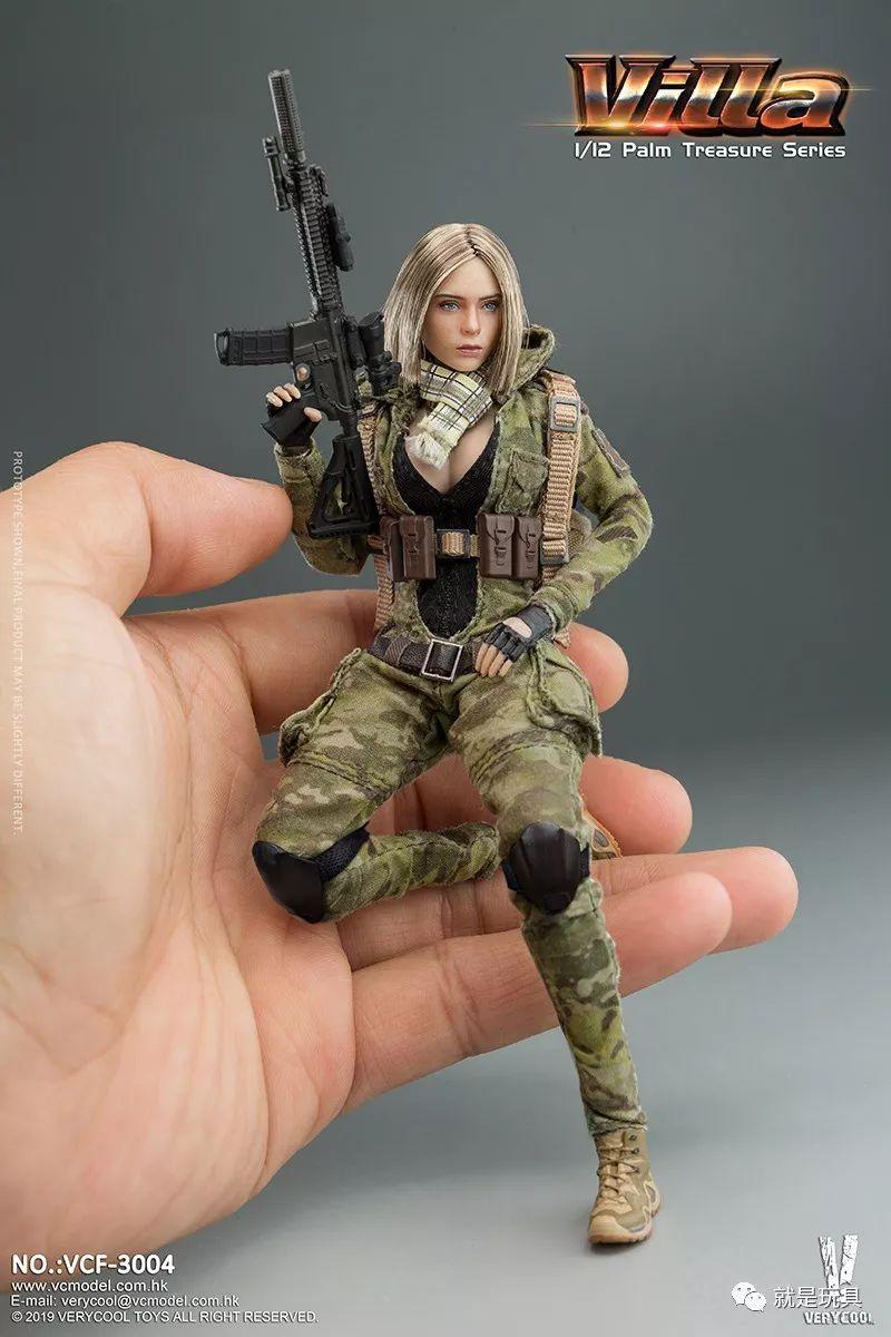 verycool薇拉:6寸包胶植发军事女偶来了!