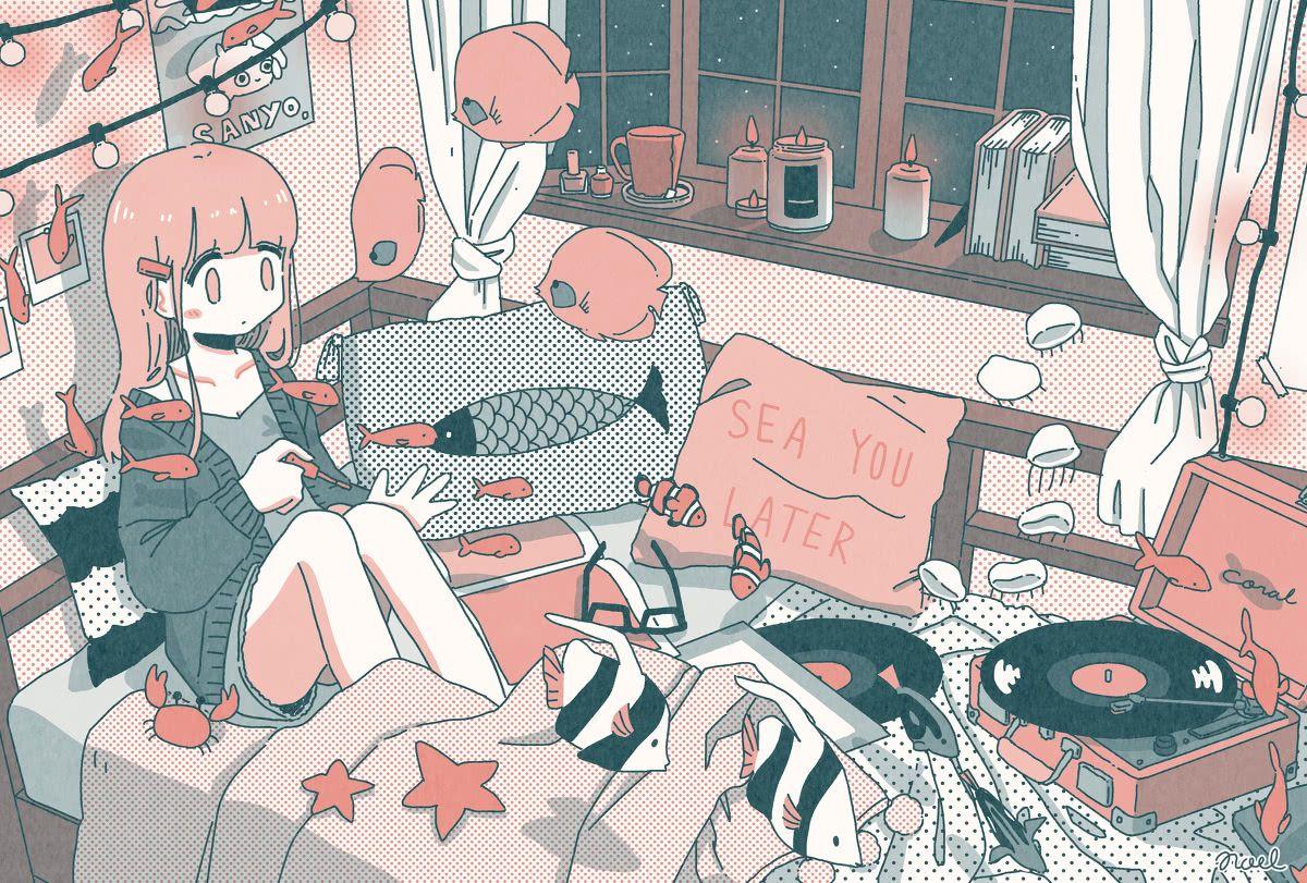 有没有超级可爱的粉色系动漫壁纸