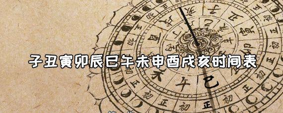 “子丑寅卯辰…”时间表是什么意思? - 知乎