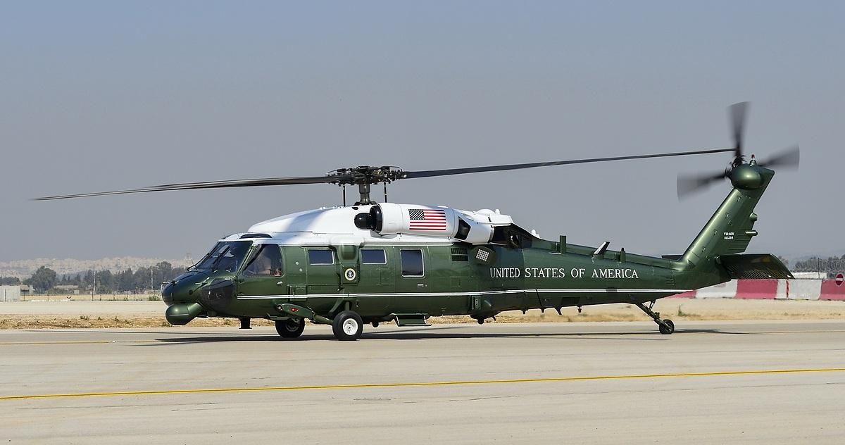 "陆战队一号"中队的vip要员机vh-60n白鹰(见下图).