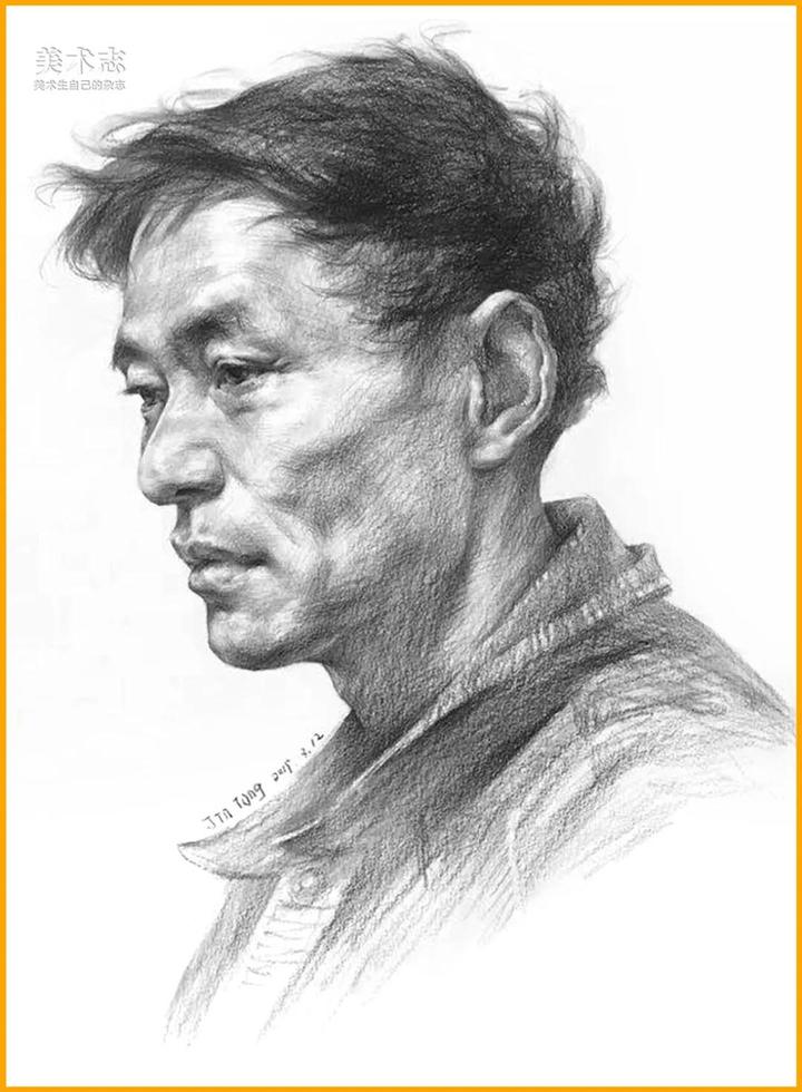 美术集网校：面对不同角度人物这些素描线条有变化~ - 知乎