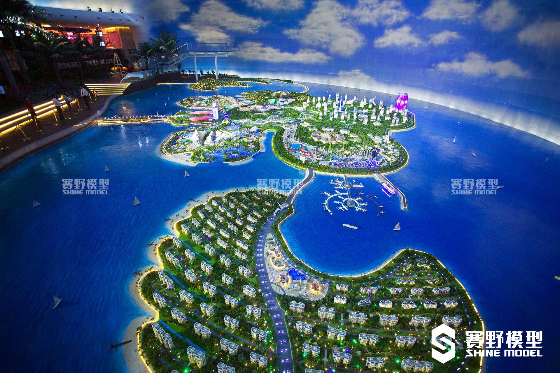 赛野模型中国海南海花岛沙盘模型