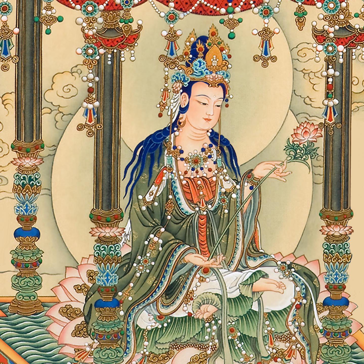 观音菩萨超清壁纸图片唐卡艺术- 知乎