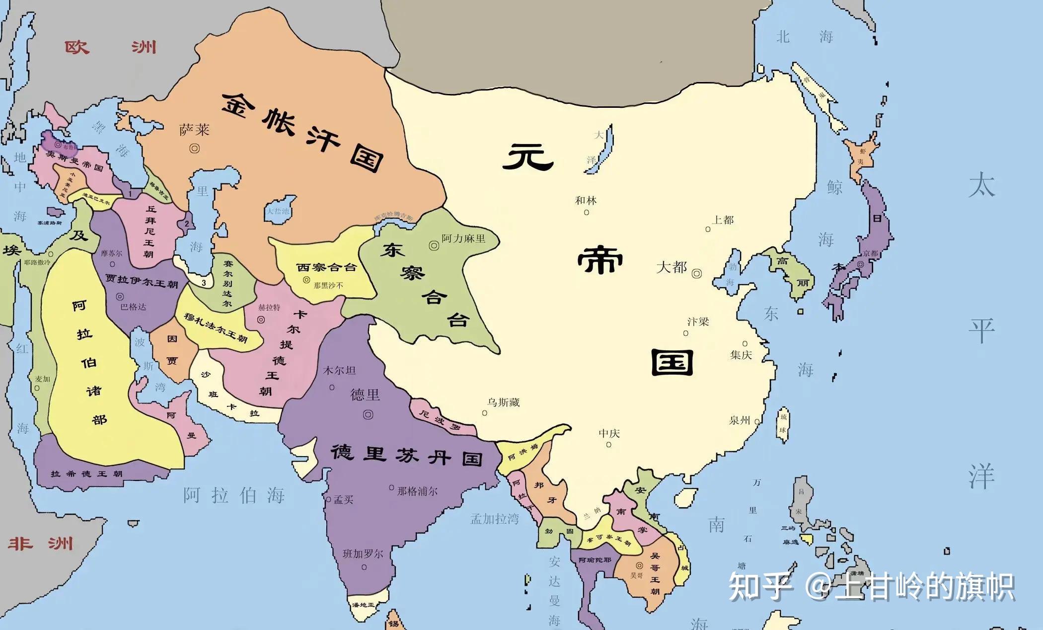 古代中国简史:元朝的疆域和行政区划 - 知乎