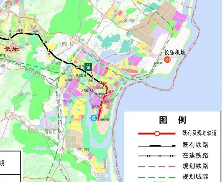 福州地鐵6號線將不再接入長樂機場由城際鐵路取代