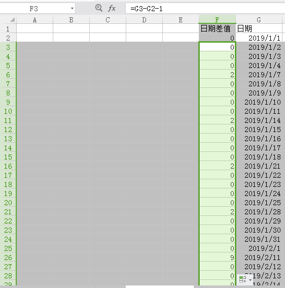 wps表格如何從工作日補全所有日期