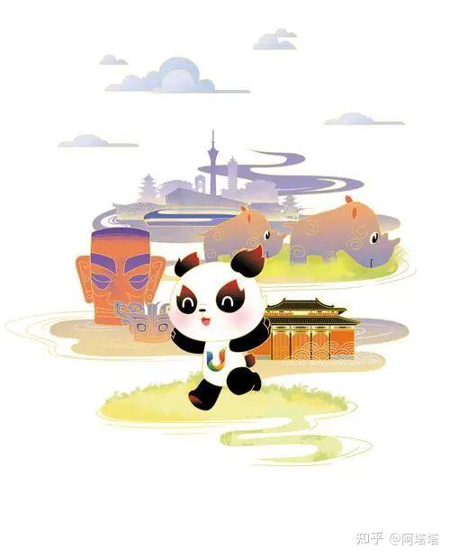 成都大运会的吉祥物蓉宝作为国际性体育赛事吉祥物,它的形象背后都
