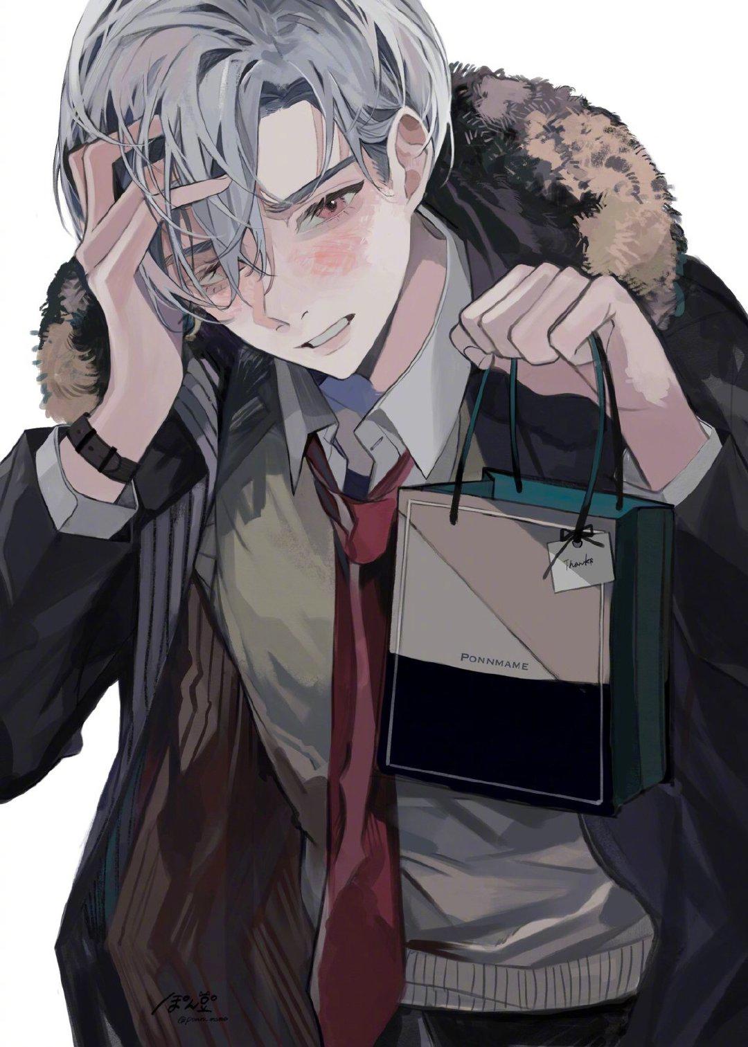 有没有白毛异瞳温柔最好还带兽耳的二次元人物? - 知乎