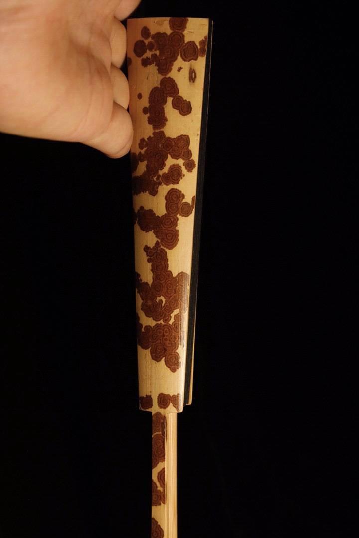 文玩折扇常见材质妃竹梅鹿凤眼蝴蝶斑梅妃芝麻竹